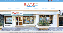 Desktop Screenshot of lecuyer-riviera.com